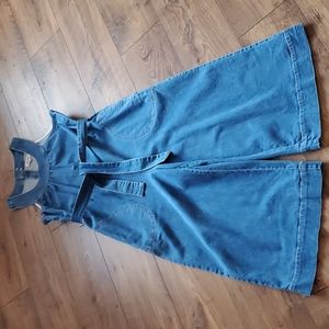 Madewell Denim Halter Wide-Leg Jumpsuit